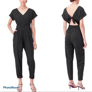 LA VIE Rebecca Taylor ROMY DOT JERSEY JUMPSUIT